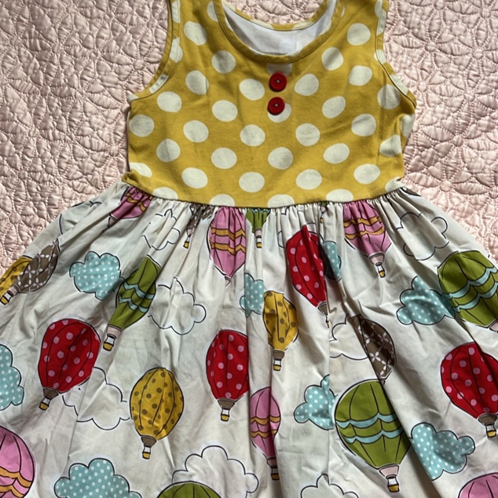 Eleanor Rose girls Size 7-8 hot air balloon dress